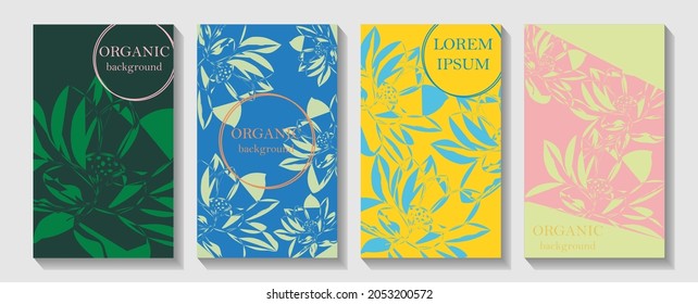 Asian Lantern, Clouds and Paper cut Flowers. hand drawn lotus flowers with leaves, minimalist pastel style Vector illustration.