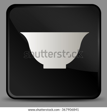 Asian little cup for tea vector icon