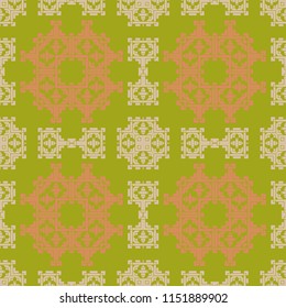 Asian look square geometric seamless pattern