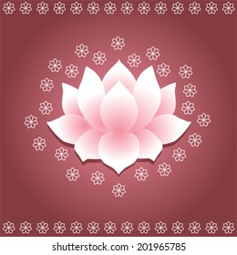 Asian lotus background