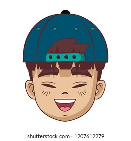 Asian man face