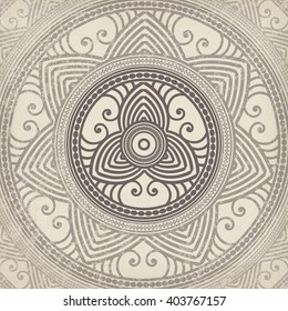 Asian mandala background. Vector decorative circular ornament.
