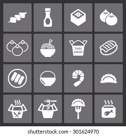 Asian menu icons