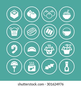 Asian menu icons