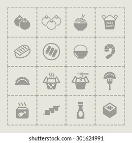 Asian menu icons