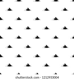 Asian mountain pattern seamless vector repeat geometric for any web design