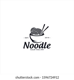 Asian Noodle logo design template
