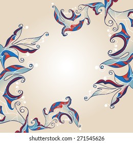 Asian ornament. Artistic vector background.