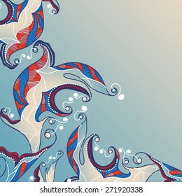 Asian ornament. Artistic vector background,