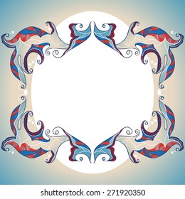 Asian ornament. Artistic vector background,