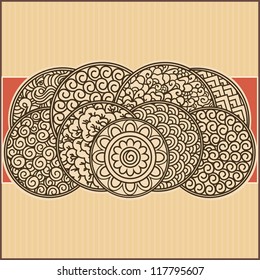 asian ornamental card