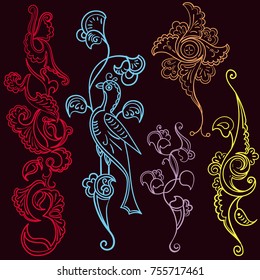 Asian ornamental design elements.