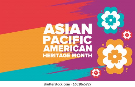 Asian Pacific American Heritage Month Celebrated Stock Vector (Royalty ...