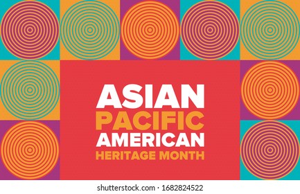 Asian Pacific American Heritage Month Celebrated Stock Vector (Royalty ...