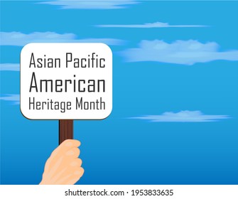 Asian Pacific American Heritage Month poster design.