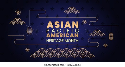 Asian Pacific American Heritage Month, celebrates the culture, Celebrated in May. Vector illustration