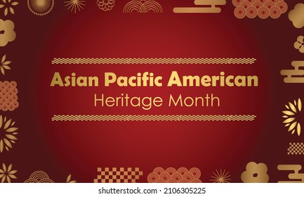 Asian Pacific American Heritage Month. Celebrated in May. Traditions and history of Asian Americans and Pacific Islanders in the United States. asian style vector