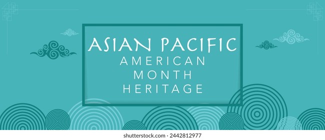 In: Asian Pacific American Heritage Month. Gefeiert im Mai. Es feiert die Kultur, Traditionen und Geschichte der asiatischen Amerikaner und der pazifischen Insulaner in den Vereinigten Staaten. Poster, Karte, Banner. Vektor