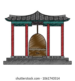 Asian palace symbol scribble