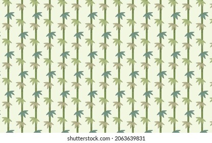 Fondo del patrón asiático con hojas de bambú y bambú