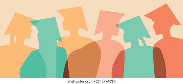 Asian people traveling together as BIPOC, silhouette flat vector stock illustration as a concept of traditional travel in asia