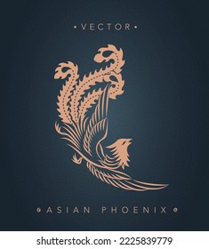 Asian phoenix chinese phoenix totem pattern