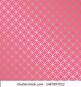 Asian pink circle pattern.  background illustration