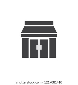 Asian Restaurant Building vector icon. filled flat sign for mobile concept and web design. Cafe shop simple solid icon. Symbol, logo illustration. Pixel perfect vector graphics