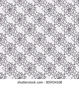 Asian seamless pattern. Vector ornamental flower seamless pattern.