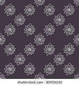 Asian seamless pattern. Vector ornamental flower seamless pattern.