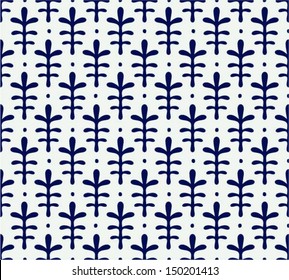 Asian seamless patterns, nature motif, Japanese/Chinese style background, east traditional ornament, vector 