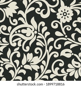 Asian seamless vector paisley pattern