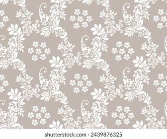 Asian seamless vector paisley pattern design