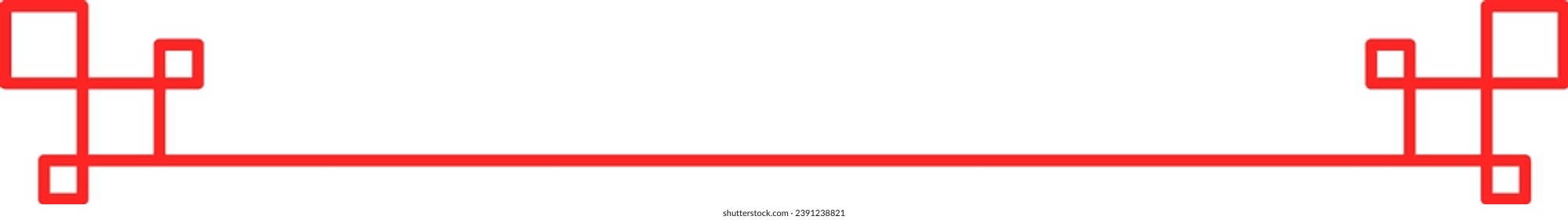 Asian Simple Border Illustration Isolated Background
