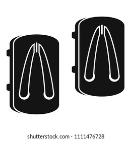Asian slippers icon. Simple illustration of asian slippers vector icon for web design isolated on white background