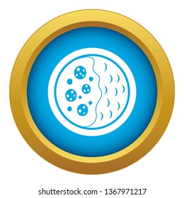 Asian soup icon blue vector isolated on white background for any design