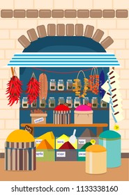Asian spices street stall