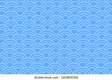 Asian style blue abstract background .