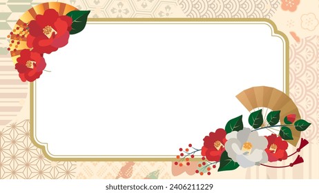 Asian style Chinese tradition Standard decorative frame background
