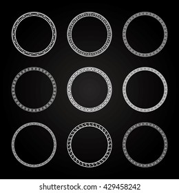 Asian Style Circle Frame and borders