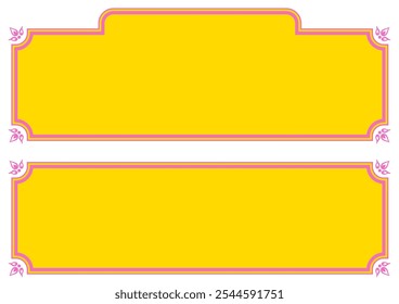 Conjunto de quadros decorativos estilo asiático. Dados vetoriais.