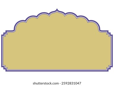 Asian style decorative frame. Vector data.