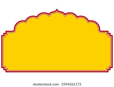 Asian style decorative frame. Vector data.