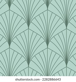 Asian style delicate floral line art tile simple seamless pattern repeat background illustration