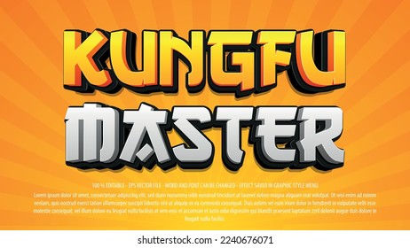 Asian style editable text effect with 3d style use for logo and business brand