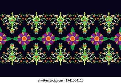 Asian style fabric geometric flower pattern EP.3. for fabric, carpets, clothes, shoes, bags, curtains, textiles or other. 