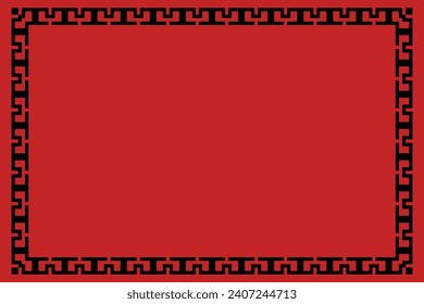 Asian style premium pattern with frame
