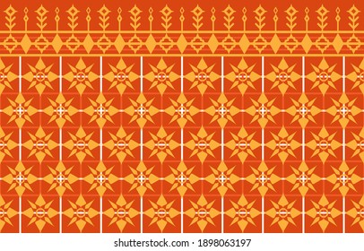 Asian style tribal fabric geometric pattern EP-2.Used for decoration on clothing, carpets, textiles, containers, advertisements or other work.