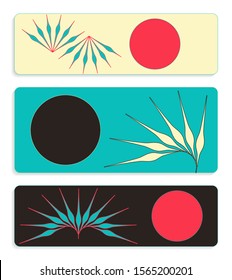 asian style wings bookmarks set in blue red ivory shades