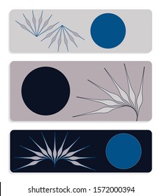 asian style wings bookmarks set in dark blue ivory shades